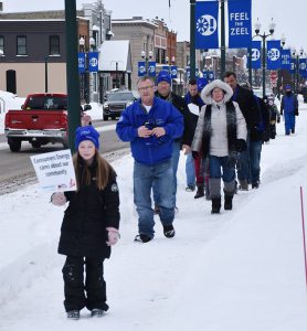 A group of walkers from Walk for Warmth 2019