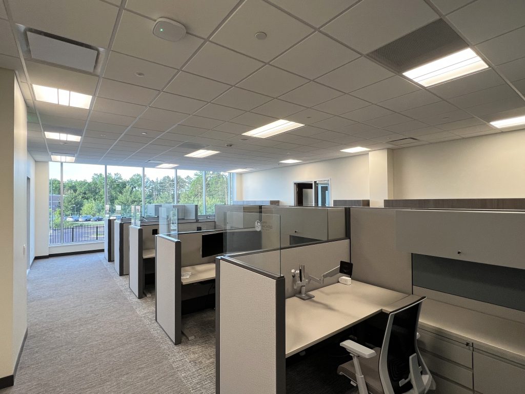 Open cubicle offices